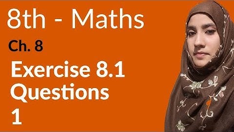 8th Class Math, Ch 8 - Practical Geometry Exercise 8.1 Q 1 | 8th Class Maths