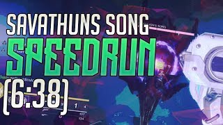 Destiny 2 - Savathun's Song Strike Speedrun World Record! (6:38 RTA) by Route