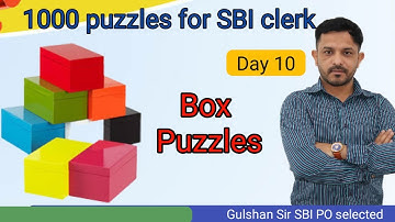 Box Puzzles II1000 Puzzles for Bank exams II useful for SBI clerk