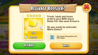 hay day booster active 50% extra coins and gameplay level 161