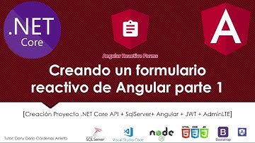 7.  Creando un formulario reactivo de Angular parte 1