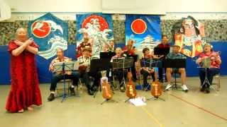 Video thumbnail of "Iron Mango Ukulele Orchestra ! (5)  ( With Hula Dance)"