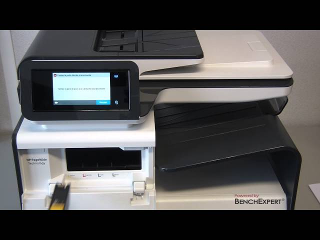 Replacing ink cartridges PageWide Pro MFP 477dw - YouTube