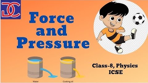 Class-8,ICSE, Physics, Force and Pressure, full Chapter