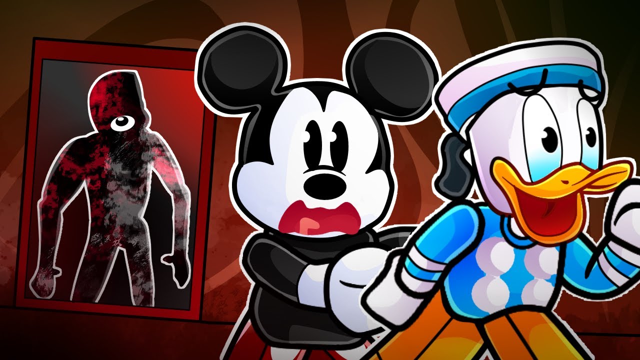Donald & Mickey Are SCARED At DOORS FLOOR 2 In Roblox!