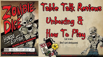 Zombie Dice Horde Edition Unboxing & Rules