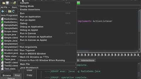 MenuDemo Unit IV AWT Event handling