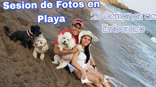 Por esto nos fuimos a la Playa 😎 Sesion de foto🏝 Semana 26 de embarazo