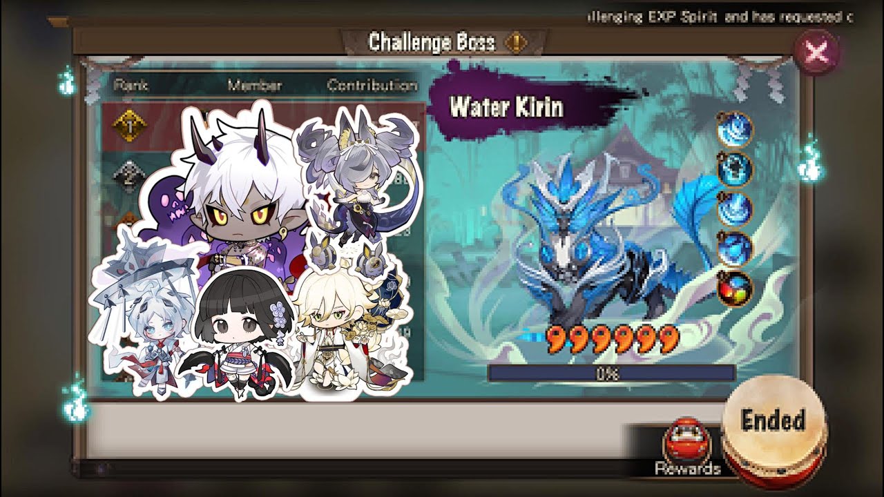 Onmyoji - Water Kirin - Hunt