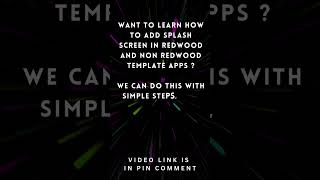 How to Add Splash Screen in VBCS (Redwood &amp; Non-Redwood apps) | Oracle Visual Builder