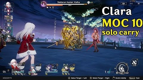 Clara (e2) solo carry with Yukong , Pela , Natasha | Memory of Chaos stage 10 (2nd half / patch 1.2)