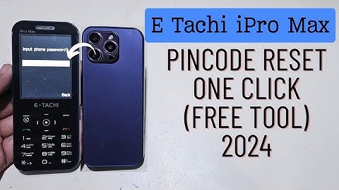 E Tachi iPro Max Unlock Forgot Password One Click | E Tachi iPro Max Hard Reset