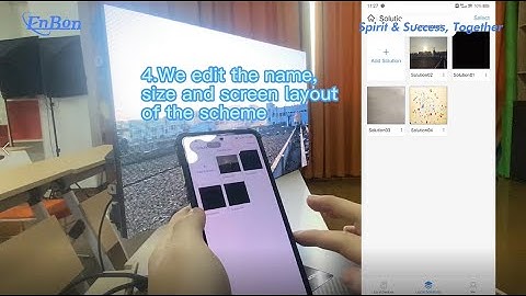 You can easily to use APP to control the led display screen of Enbon R5 series products.