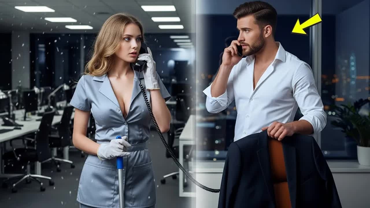Schüchterne Putzfrau Nahm Einen Späten Anruf An — Die CEO Stimme Ließ Sie Mitten Im Satz Erstarr