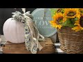 5 EASY & SIMPLE WAYS TO MAKE FRENCH COUNTRY SHABBY CHIC FARMHOUSE BOWS!  DIY RAG MESSY BOW! (183)