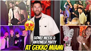 😍The way Messi danced at Antonella's birthday party at Gekko Miami