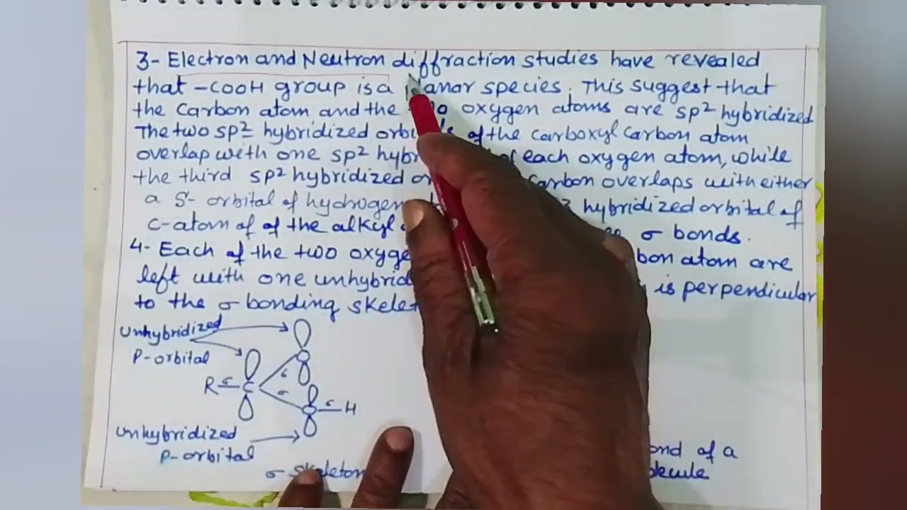 Class12th:Electronic Structure of Carboxyl group,Resonance structures of Carbonyl & Carboxyl groups 