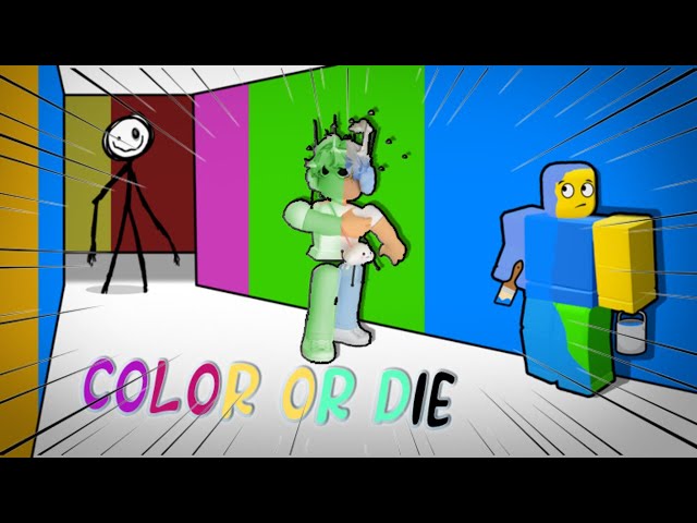 🎨 DESENHO MONSTRO QUER ROUBAR NOSSAS CORES (Color or Die Roblox