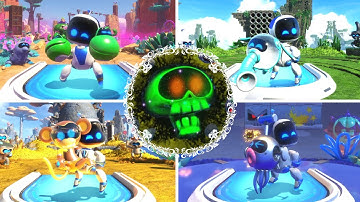 ASTRO BOT - All NEW Vicious Void Levels 100% Walkthrough | All Special Bots Rescued