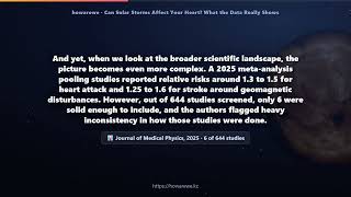 Can Solar Storms Affect Your Heart? What the Data Really Shows
