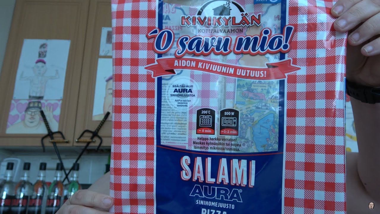 Hampaaton läski syö: Osa 2642 - Kivikylän 'O savu mio! Salami-Aurapizza