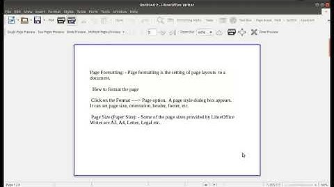 Introduction to Word Processors : Part 5 ( Hands On Practice )Page Formatting,Printing