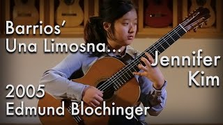 Barrios 'Una Limosna Por El Amor De Dios' played by Jennifer Kim (2005 Edmund Blochinger) chords