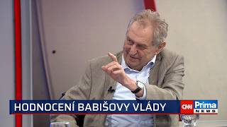 Babiš Už Jednou Prohrál, Na Hrad By Kandidovat Neměl, Říká Zeman. Popsal, Proč Ho Baví Macinka