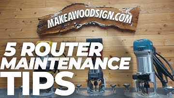 5 Router Maintenance Tips - Keep Your Tools Running