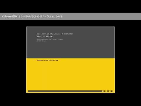 VMware ESXi 8.0 Install