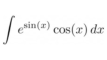 How to Find the Integral of e^(sin(x))cos(x) by making a Substitution