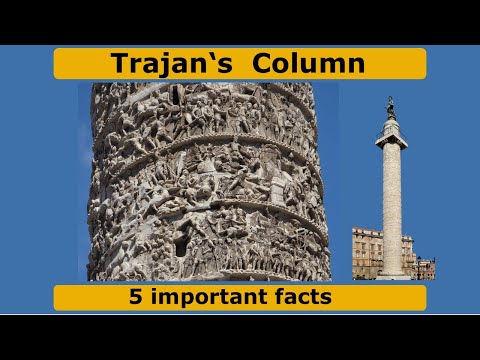 Trajan's Column in Rome  -  "Comic strip" and model