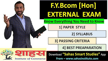 EXTERNAL EXAM PAPER STYLE - SYLLABUS - DURATION - IMP QUESTION 💥 FYBcom(hon) #msu #msuexam #fybcom