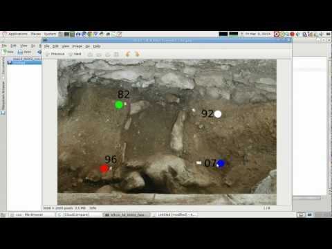 CloudCompare: how to georeference a point cloud using data from total station (local coo system)