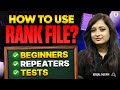 How to Use RANK FILE for Bank Exams ?  | Beginners vs Repeaters Strategy | By Kinjal Ma'am