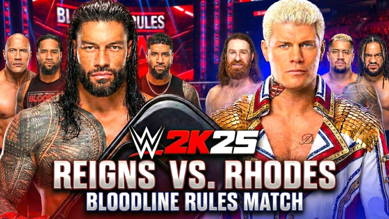 Bloodline Rules Match! Roman Reigns vs Cody Rhodes – WWE 2K25