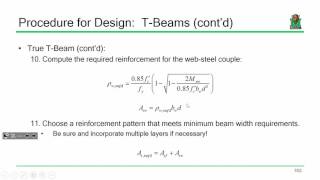 CE 413 Lecture 18: T-Beam Design [cont'd] (2017.02.27)