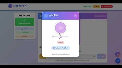 KidSpark AI video Demo | UNESCO MIL Youth Hackathon 2025 Submission