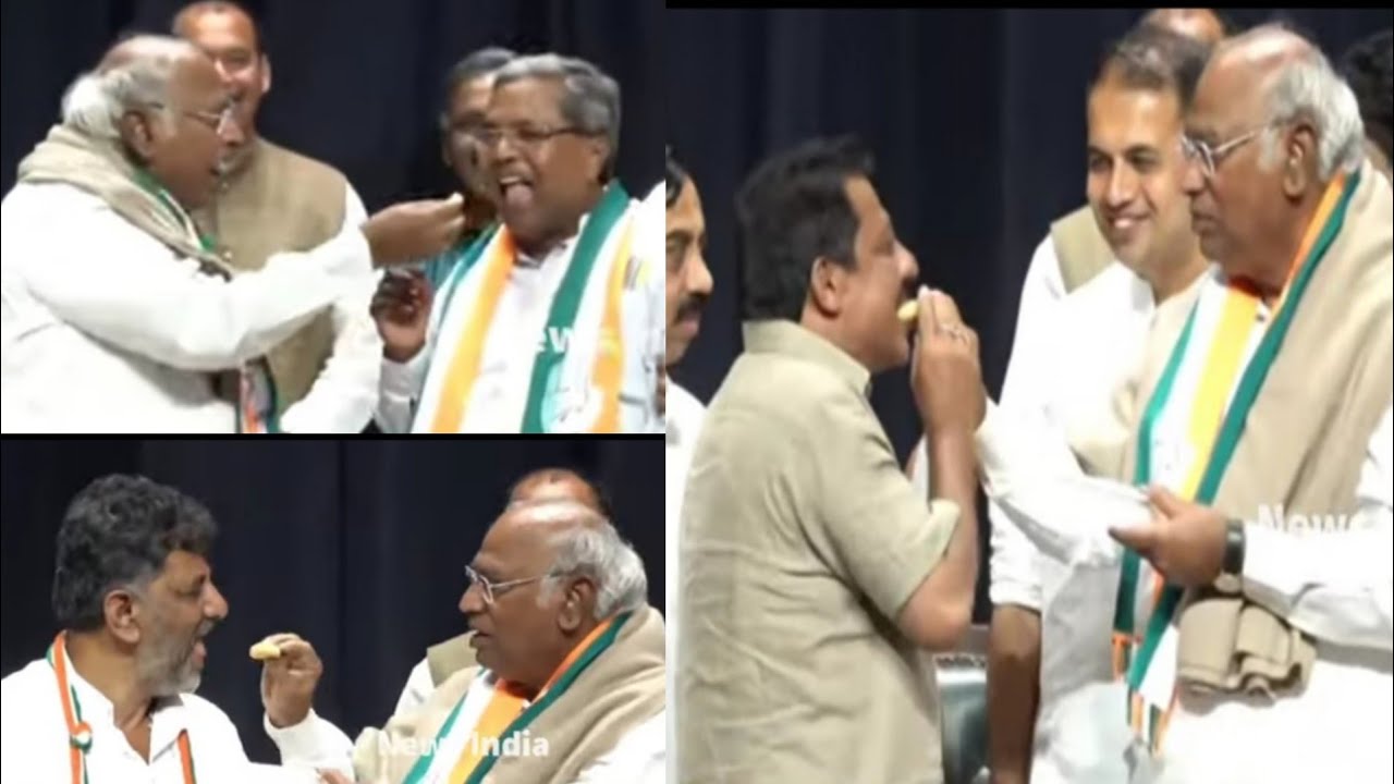 Congress Leaders Celebration After Getting 134 Seats In Karnataka Election 2023