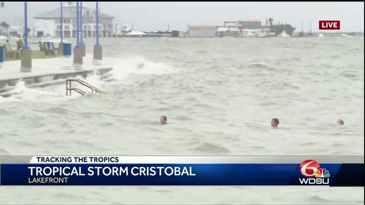 Things not to do: Swimmers found in Lake Pontchartrain as Cristobal nears
