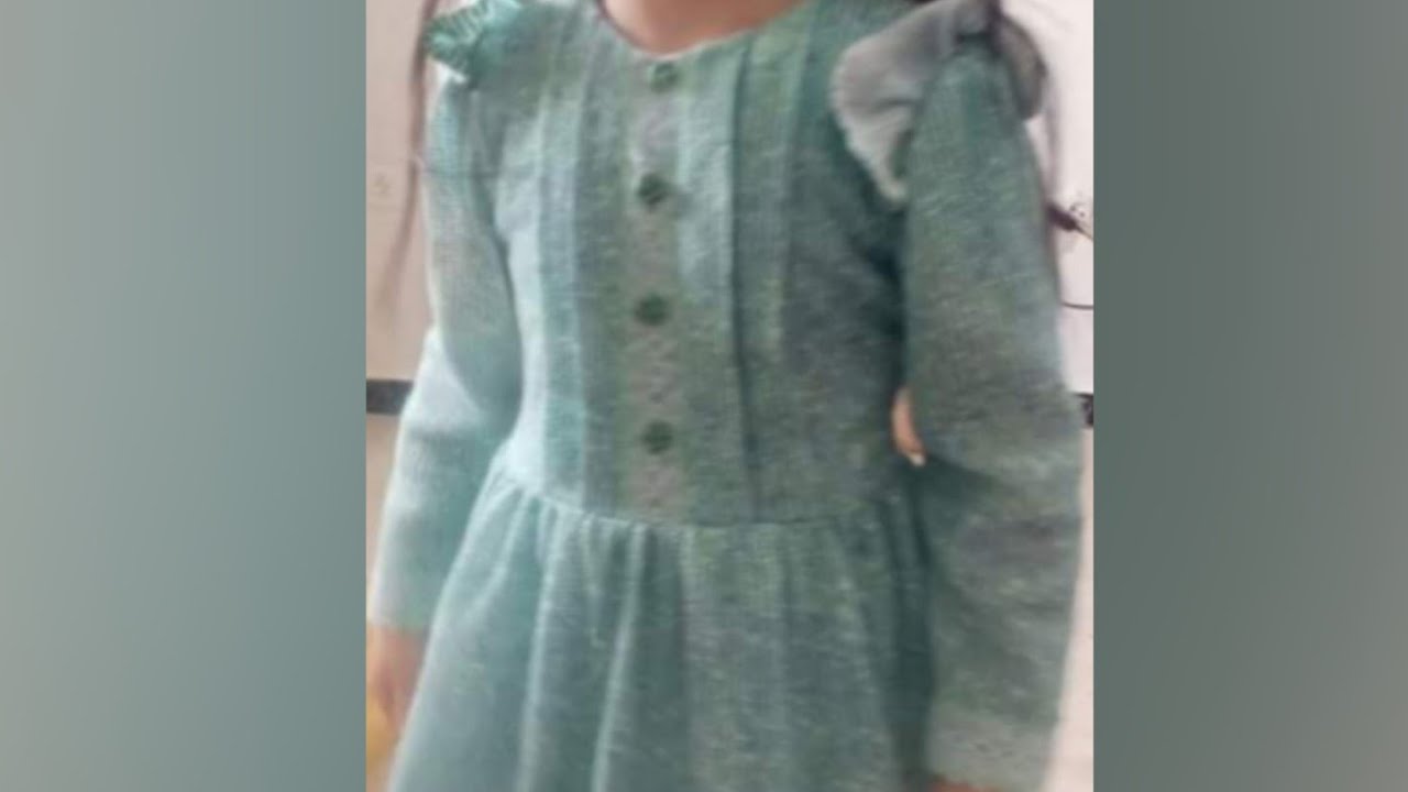تفصيل و خياطة فستان بنوتة شتوي coudre une robe d'hiver pour petite