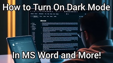 How to Turn On/Off Dark Mode in Microsoft Word, Outlook, Excel, and PowerPoint in 2 Quick Steps!