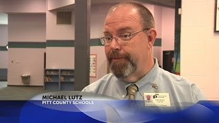 Metal detectors at Boys and Girls club in Winterville, used by Pitt County Schools