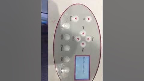 NC-DX0406 uv printing machine setup the auto clean function