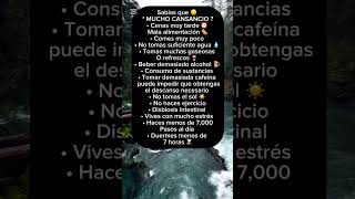 MUCHO CANSANCIO ?