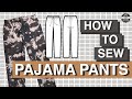 Pajama pants for men diy  complete sewing steps  pdf patterns boutique sew along
