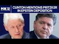 Ref:S342u97HamQ Bill clinton mentions jb pritzker during epstein deposition