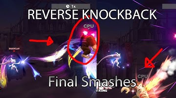 All Final Smashes with Global Knockback reversed