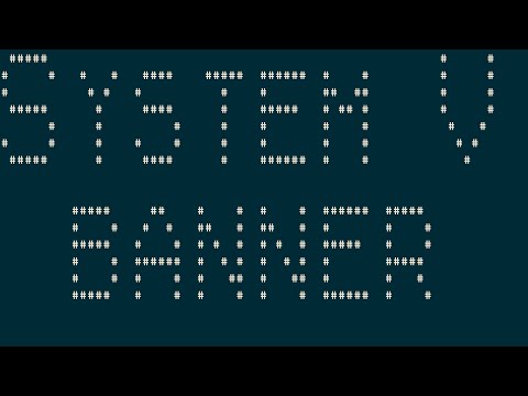 UNIX System V banner clone, horizontal big text
