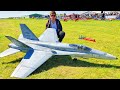 HUGE F-18 HORNET RC TURBINE JET FLIGHT DEMONSTRATION